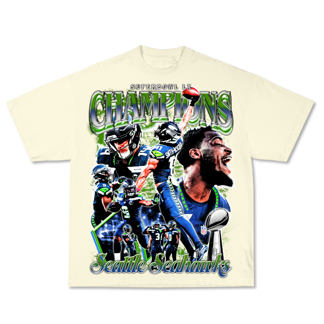 Seahawks LX Champs Tee