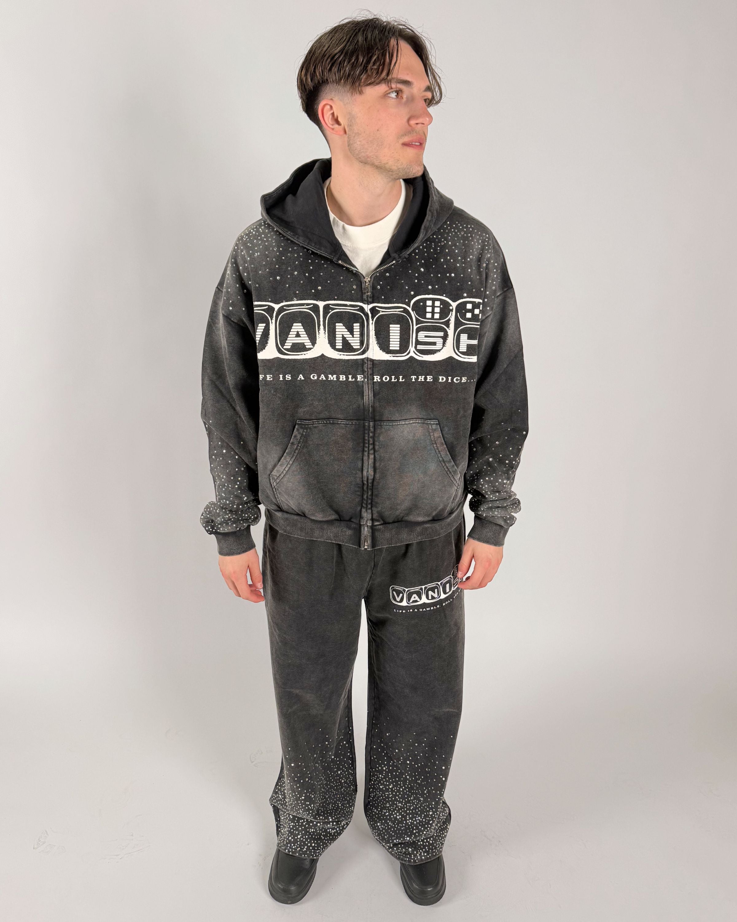 Gamble Zip Hoodie [Black]