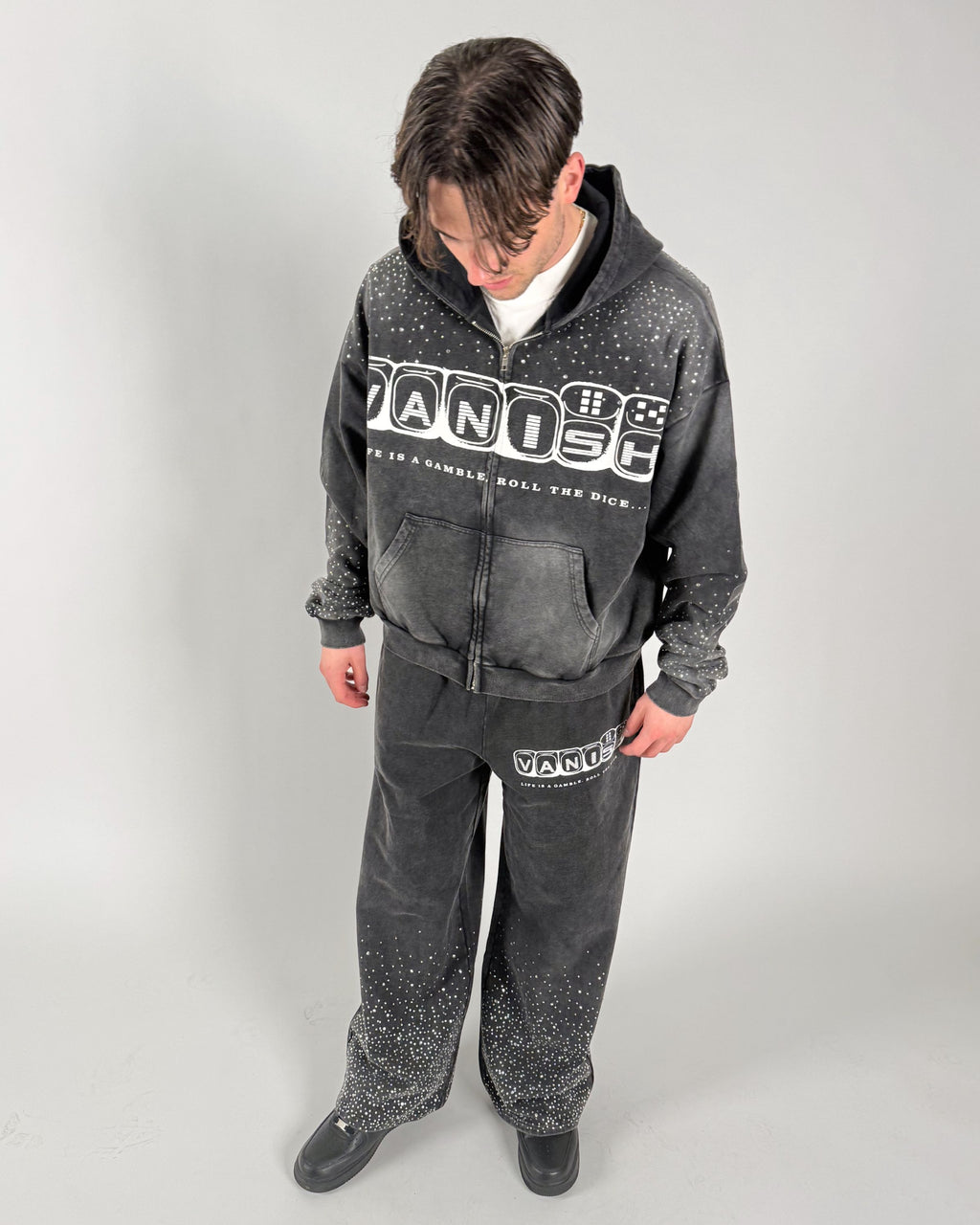 Gamble Zip Hoodie [Black]