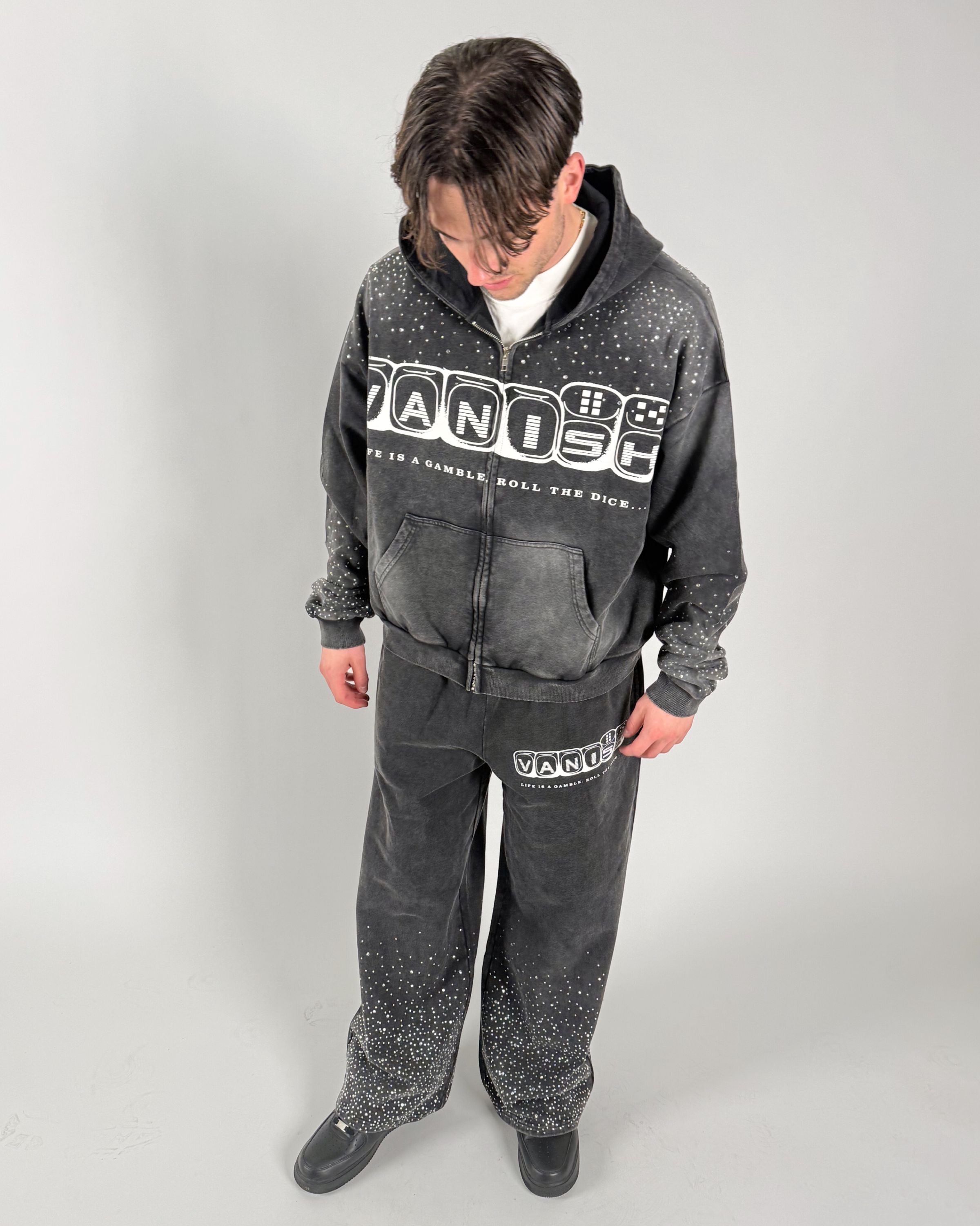 Gamble Zip Hoodie [Black]