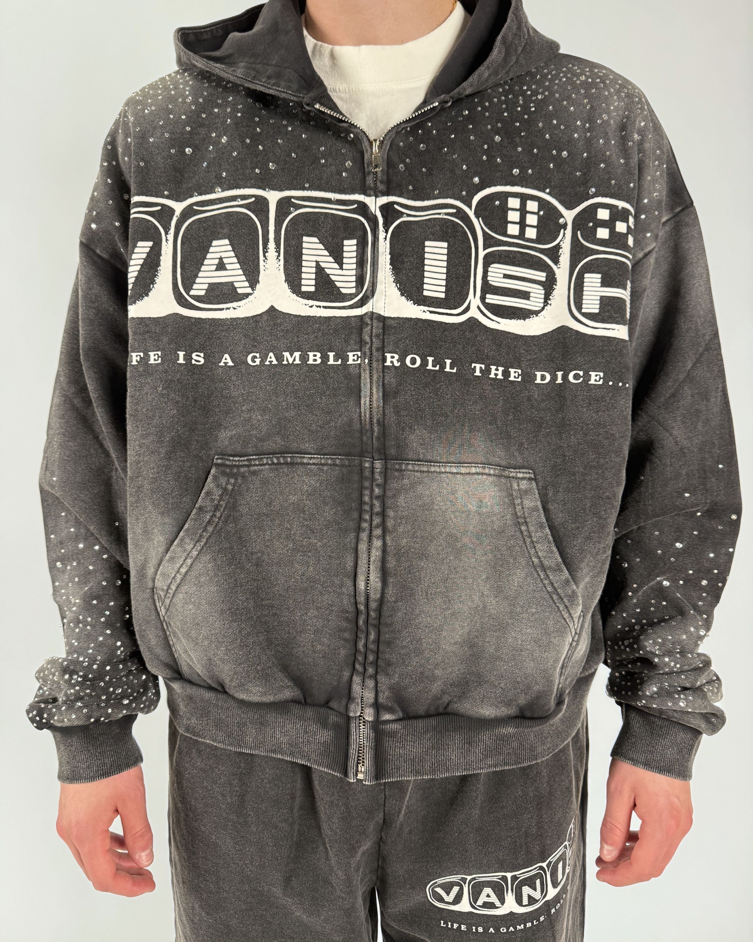 Gamble Zip Hoodie [Black]