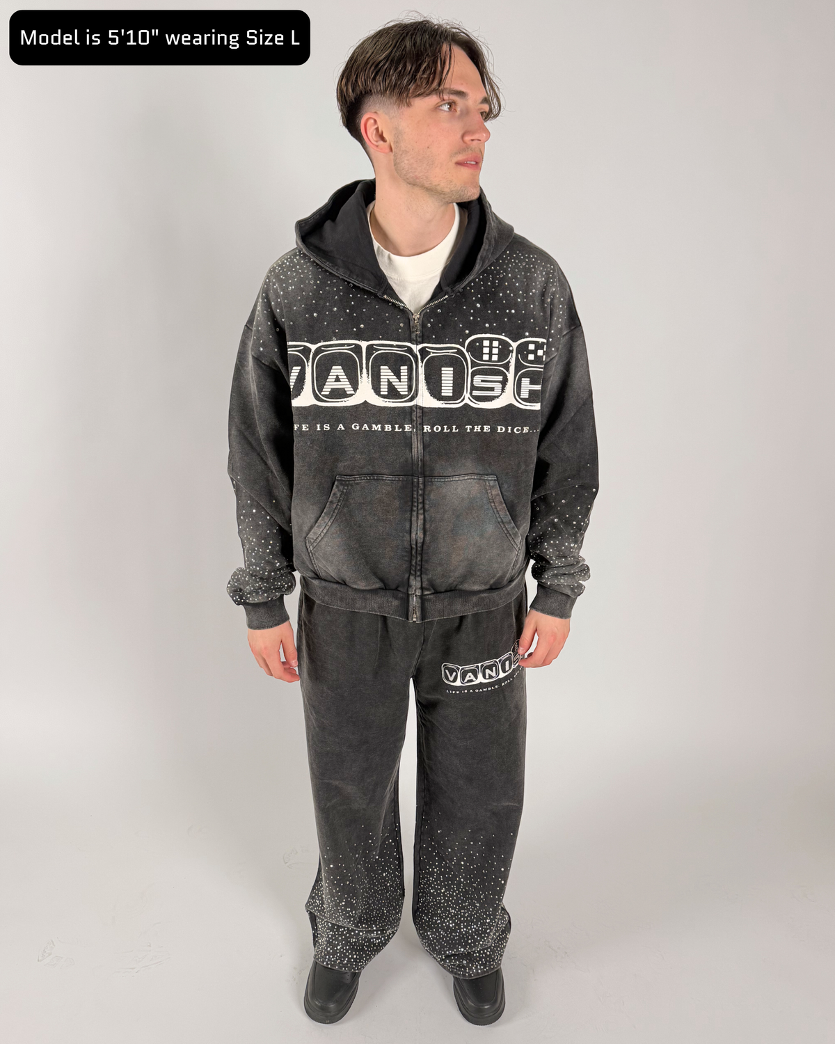 Gamble Zip Hoodie [Black]