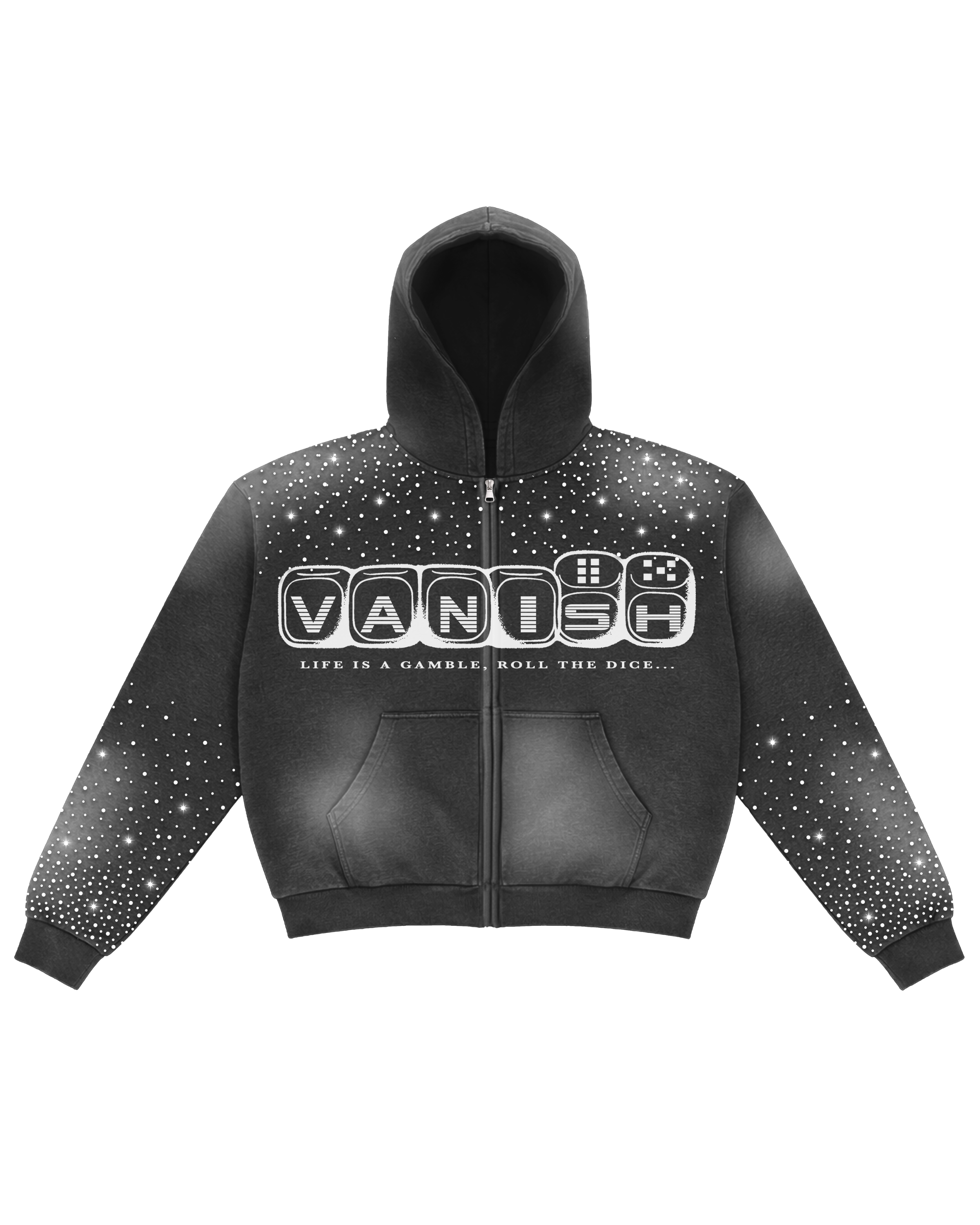 Gamble Zip Hoodie [Black]