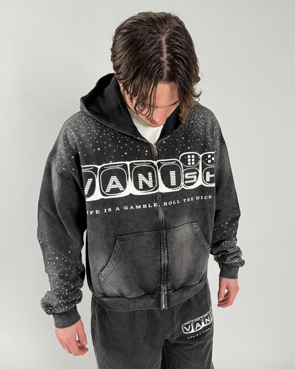 Gamble Zip Hoodie [Black]