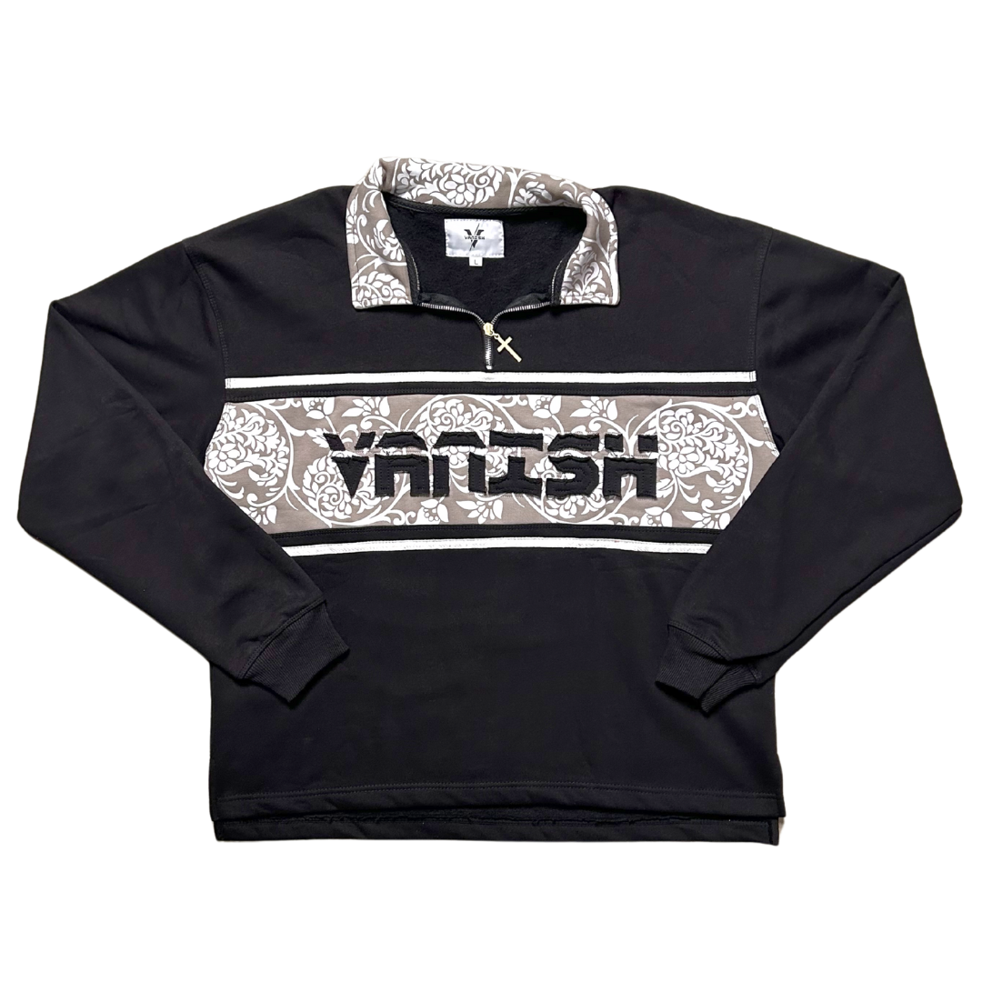 PAISLEY COLLARED PULLOVER